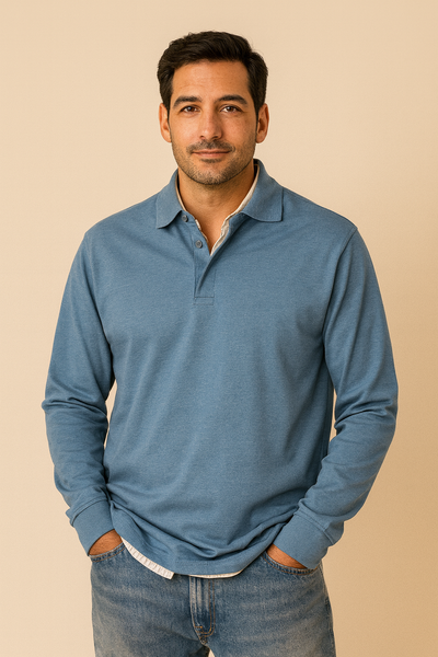 Mathias® | Luksuriøs langermet polo