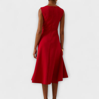Juliette – Asymmetrisk drapert midi-kjole
