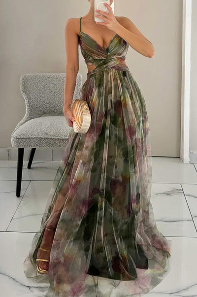 Giselle – Fortryllende maxikjole med blomstertrykk