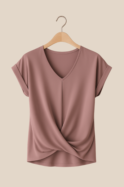 Cleo™ | Casual T-skjorte med sweetheart-hals