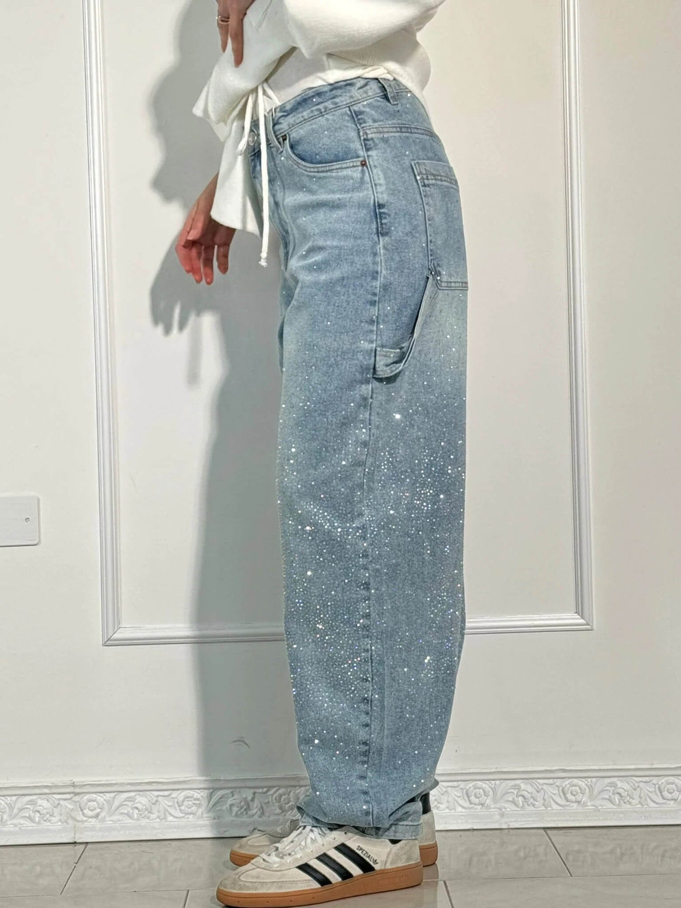 FEDERICA | GLITTERBUKSER I PREMIUM-STOFF