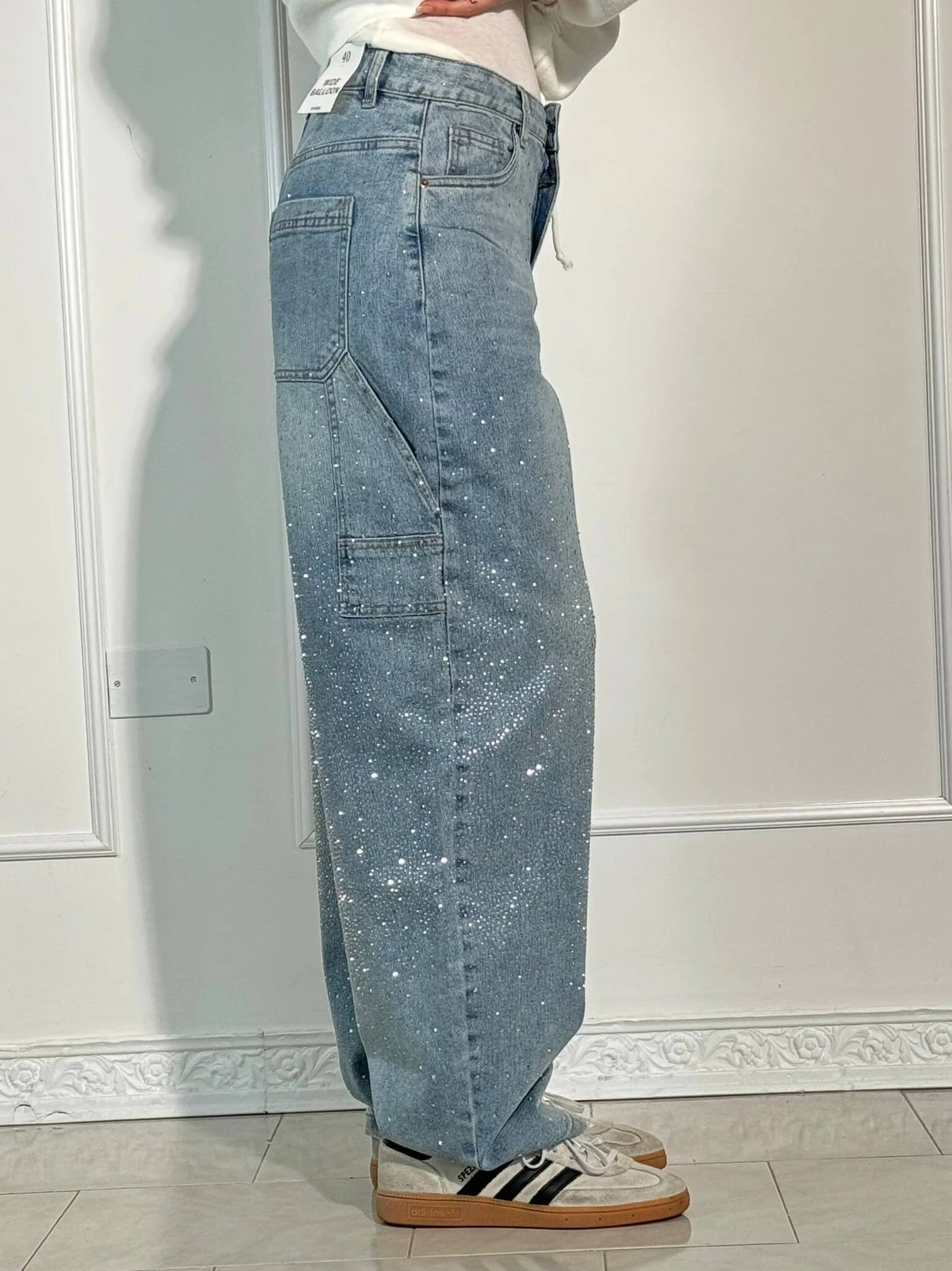 FEDERICA | GLITTERBUKSER I PREMIUM-STOFF