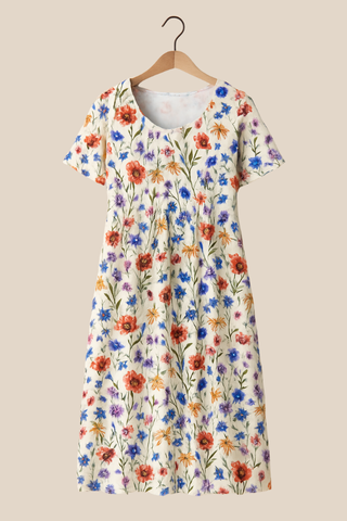 Astrid™ | Stilfuld og Casual Blomstret Kjole med Lommer