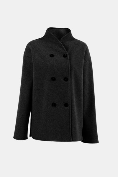 Louisa – Klassisk oversized jakke med dobbelt knappelukking