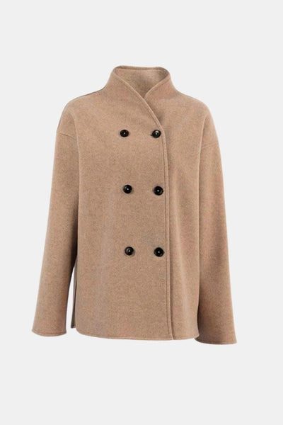 Louisa – Klassisk oversized jakke med dobbelt knappelukking