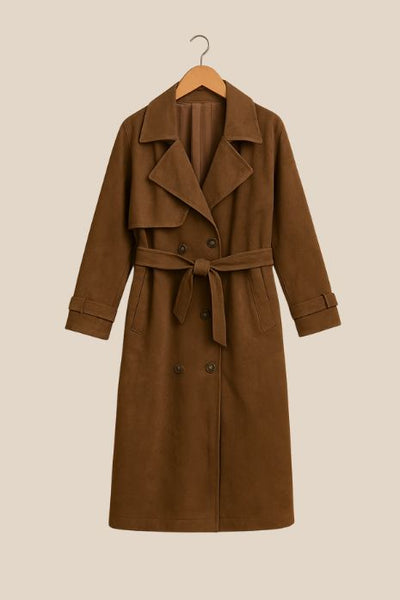 Suedeva™ | Suède-trenchcoat
