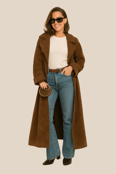 Suedeva™ | Suède-trenchcoat
