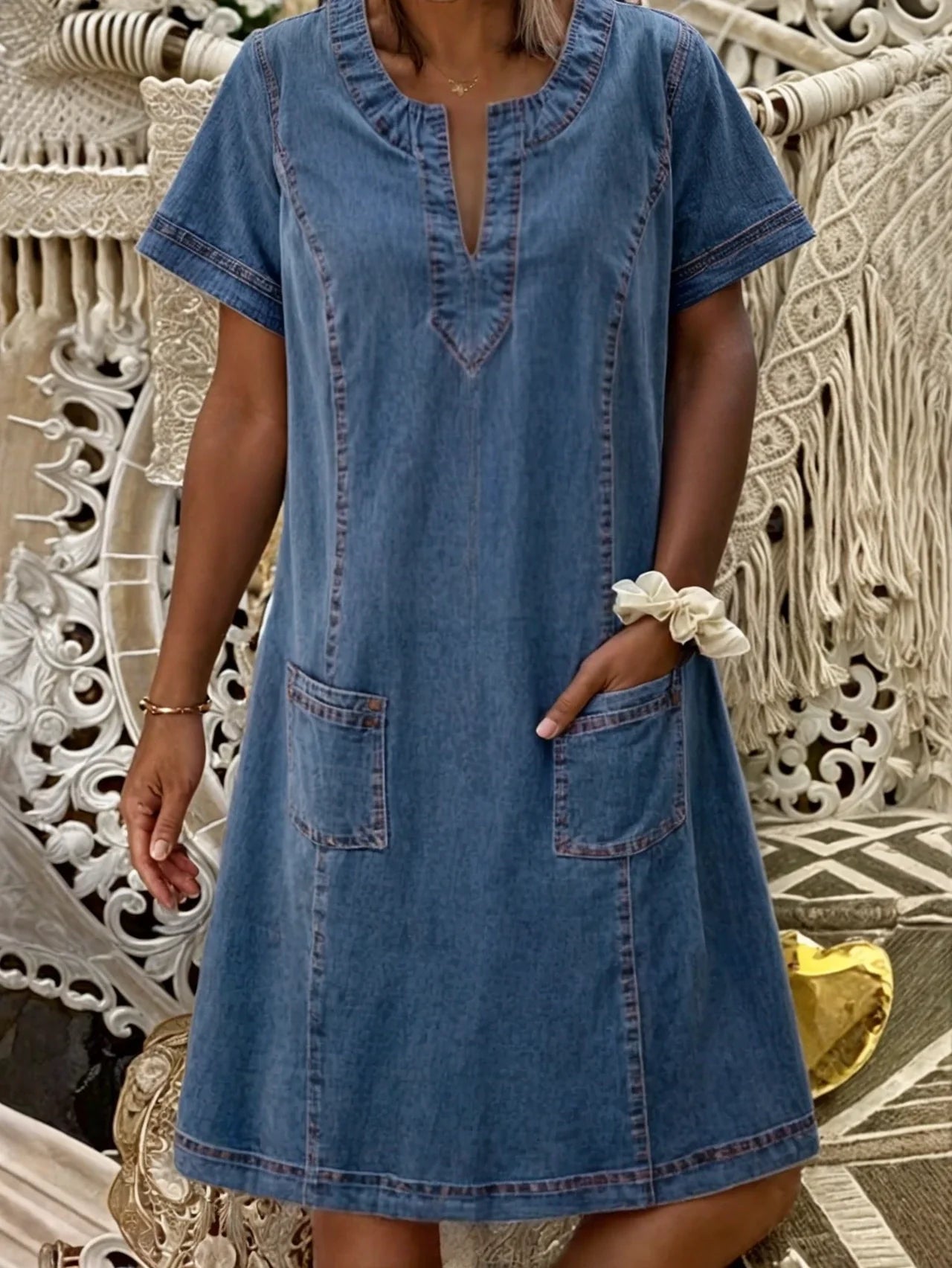 Sofia® | Blød denimkjole